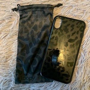 iPhone XS Max Midnight Leopard Loopy Case